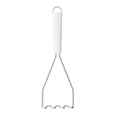 Potato masher Dimensions:
 Height: 26.2 cm
 Length: 5.0 cm
 Width: 8.3 cm